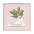 Picture of Plant Shoe Pink _GroupedProduct_Square_Canvas_Framed_
