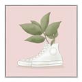Picture of Plant Shoe Pink _GroupedProduct_Square_Canvas_Framed_