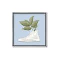 Picture of Plant Shoe Blue I _GroupedProduct_Square_Canvas_Framed_