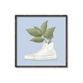 Picture of Plant Shoe Blue I _GroupedProduct_Square_Canvas_Framed_