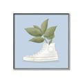 Picture of Plant Shoe Blue I _GroupedProduct_Square_Canvas_Framed_