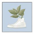 Picture of Plant Shoe Blue I _GroupedProduct_Square_Canvas_Framed_