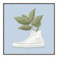 Picture of Plant Shoe Blue I _GroupedProduct_Square_Canvas_Framed_
