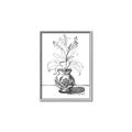 Picture of Hand Drawn Vase _GroupedProduct_Rectangle_Portrait_Canvas_Framed_