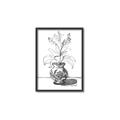 Picture of Hand Drawn Vase _GroupedProduct_Rectangle_Portrait_Canvas_Framed_