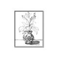 Picture of Hand Drawn Vase _GroupedProduct_Rectangle_Portrait_Canvas_Framed_