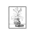 Picture of Hand Drawn Vase _GroupedProduct_Rectangle_Portrait_Canvas_Framed_