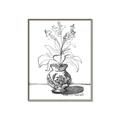 Picture of Hand Drawn Vase _GroupedProduct_Rectangle_Portrait_Canvas_Framed_