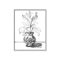Picture of Hand Drawn Vase _GroupedProduct_Rectangle_Portrait_Canvas_Framed_