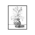 Picture of Hand Drawn Vase _GroupedProduct_Rectangle_Portrait_Canvas_Framed_
