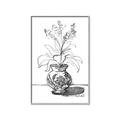 Picture of Hand Drawn Vase _GroupedProduct_Rectangle_Portrait_Canvas_Framed_
