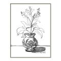 Picture of Hand Drawn Vase _GroupedProduct_Rectangle_Portrait_Canvas_Framed_