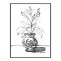 Picture of Hand Drawn Vase _GroupedProduct_Rectangle_Portrait_Canvas_Framed_