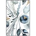 Picture of Dainty Bloom Gray I  _GroupedProduct_Rectangle_Portrait_Canvas_Framed_