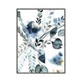 Picture of Dainty Bloom Gray II  _GroupedProduct_Rectangle_Portrait_Canvas_Framed_