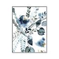 Picture of Dainty Bloom Gray II  _GroupedProduct_Rectangle_Portrait_Canvas_Framed_
