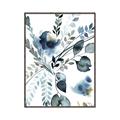 Picture of Dainty Bloom Gray II  _GroupedProduct_Rectangle_Portrait_Canvas_Framed_