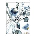 Picture of Dainty Bloom Gray II  _GroupedProduct_Rectangle_Portrait_Canvas_Framed_