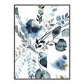 Picture of Dainty Bloom Gray II  _GroupedProduct_Rectangle_Portrait_Canvas_Framed_