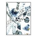 Picture of Dainty Bloom Gray II  _GroupedProduct_Rectangle_Portrait_Canvas_Framed_