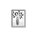 Picture of Black Vase Botanical I _GroupedProduct_Rectangle_Portrait_Canvas_Framed_