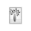 Picture of Black Vase Botanical I _GroupedProduct_Rectangle_Portrait_Canvas_Framed_