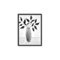 Picture of Black Vase Botanical I _GroupedProduct_Rectangle_Portrait_Canvas_Framed_