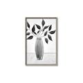 Picture of Black Vase Botanical I _GroupedProduct_Rectangle_Portrait_Canvas_Framed_