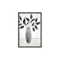 Picture of Black Vase Botanical I _GroupedProduct_Rectangle_Portrait_Canvas_Framed_