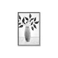 Picture of Black Vase Botanical I _GroupedProduct_Rectangle_Portrait_Canvas_Framed_