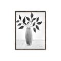 Picture of Black Vase Botanical I _GroupedProduct_Rectangle_Portrait_Canvas_Framed_