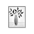 Picture of Black Vase Botanical I _GroupedProduct_Rectangle_Portrait_Canvas_Framed_