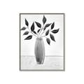 Picture of Black Vase Botanical I _GroupedProduct_Rectangle_Portrait_Canvas_Framed_
