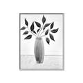 Picture of Black Vase Botanical I _GroupedProduct_Rectangle_Portrait_Canvas_Framed_