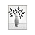 Picture of Black Vase Botanical I _GroupedProduct_Rectangle_Portrait_Canvas_Framed_