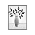 Picture of Black Vase Botanical I _GroupedProduct_Rectangle_Portrait_Canvas_Framed_