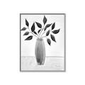 Picture of Black Vase Botanical I _GroupedProduct_Rectangle_Portrait_Canvas_Framed_