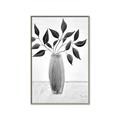 Picture of Black Vase Botanical I _GroupedProduct_Rectangle_Portrait_Canvas_Framed_