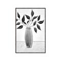 Picture of Black Vase Botanical I _GroupedProduct_Rectangle_Portrait_Canvas_Framed_