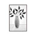 Picture of Black Vase Botanical I _GroupedProduct_Rectangle_Portrait_Canvas_Framed_