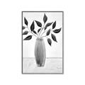 Picture of Black Vase Botanical I _GroupedProduct_Rectangle_Portrait_Canvas_Framed_