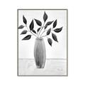 Picture of Black Vase Botanical I _GroupedProduct_Rectangle_Portrait_Canvas_Framed_