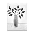 Picture of Black Vase Botanical I _GroupedProduct_Rectangle_Portrait_Canvas_Framed_