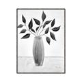 Picture of Black Vase Botanical I _GroupedProduct_Rectangle_Portrait_Canvas_Framed_