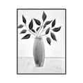 Picture of Black Vase Botanical I _GroupedProduct_Rectangle_Portrait_Canvas_Framed_