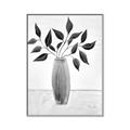 Picture of Black Vase Botanical I _GroupedProduct_Rectangle_Portrait_Canvas_Framed_