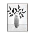 Picture of Black Vase Botanical I _GroupedProduct_Rectangle_Portrait_Canvas_Framed_