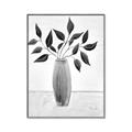 Picture of Black Vase Botanical I _GroupedProduct_Rectangle_Portrait_Canvas_Framed_