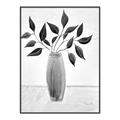 Picture of Black Vase Botanical I _GroupedProduct_Rectangle_Portrait_Canvas_Framed_