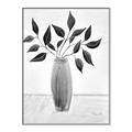 Picture of Black Vase Botanical I _GroupedProduct_Rectangle_Portrait_Canvas_Framed_